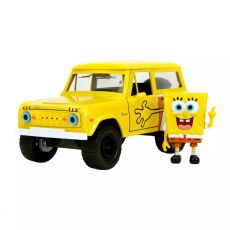 ماشین فلزی 1973 Ford Bronco و فیگور فلزی باب اسفنجی با مقیاس 1:24, image 2