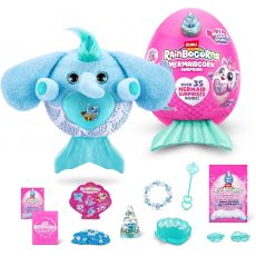 عروسک سورپرایزی رینبوکورنز RainBocoRns سری Mermaidcorn  با باله آبی, تنوع: 9283-Shelly, image 