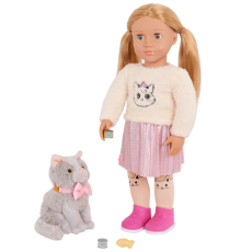 عروسک 46 سانتی OG مدل Sheela همراه با گربه Sammy, image 2