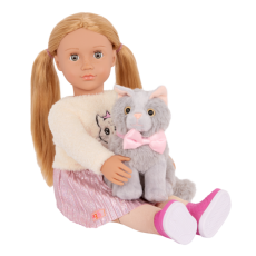 عروسک 46 سانتی OG مدل Sheela همراه با گربه Sammy, image 4