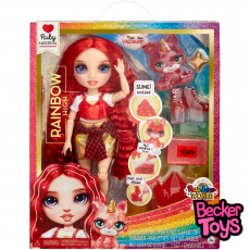 عروسک 28 سانتی رنگین کمانی Rainbow High مدل Ruby Anderson, تنوع: 120179-Ruby Anderson, image 10