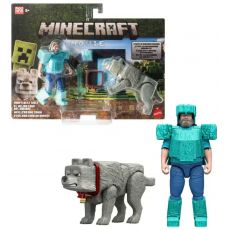 پک 2 تایی اکشن فیگورهای Minecraft مدل Man's Best Wolf, image 
