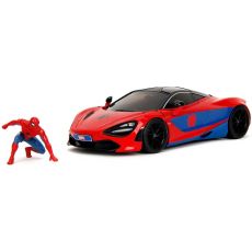 ماشین فلزی مک لارن 720S و فیگور فلزی مرد عنکبوتی با مقیاس 1:24, image 2
