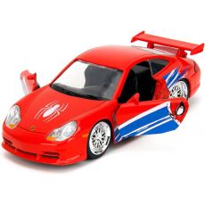 ماشین فلزی اسپایدرمن مدل پورشه 911 GT3 RS (996) با مقیاس 1:32, image 2