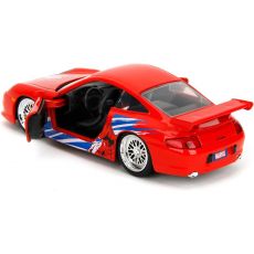 ماشین فلزی اسپایدرمن مدل پورشه 911 GT3 RS (996) با مقیاس 1:32, image 7