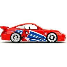 ماشین فلزی اسپایدرمن مدل پورشه 911 GT3 RS (996) با مقیاس 1:32, image 6