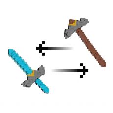 اسلحه‌ی تبدیل‌شونده‌ی ماینکرفت مدل Click And Switch Sword And Pickaxe, image 3