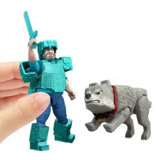 پک 2 تایی اکشن فیگورهای Minecraft مدل Man's Best Wolf, image 2