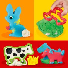 پک 6 تایی خمیربازی به همراه قالب حیوانات Play Doh, تنوع: E8530-Animals, image 2
