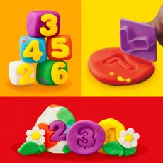 پک 6 تایی خمیربازی به همراه قالب اعداد انگلیسی Play Doh, تنوع: E8530-Number, image 3