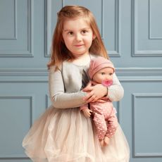 عروسک نوزاد 35 سانتی LullaBaby با لباس گلبهی قلبی, image 2