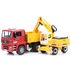 کامیون MAN TGA و بیل مکانیکی Liebherr برودر Bruder, image 5