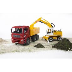 کامیون MAN TGA و بیل مکانیکی Liebherr برودر Bruder, image 2