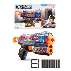 تفنگ ایکس شات X-Shot سری Skins مدل Flux Sonic Robotnik, تنوع: 36648-Robotnik, image 
