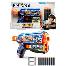 تفنگ ایکس شات X-Shot سری Skins مدل Flux Sonic, تنوع: 36648-Sonic, image 