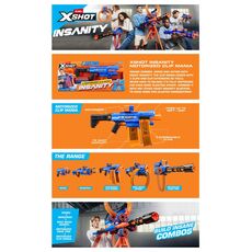 تفنگ ایکس شات X-Shot سری Insanity مدل Motorized Clip Mania, image 12