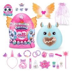 عروسک سورپرایزی رینبوکورنز RainBocoRns سری Eggzania Fairy Mania با شاخ سفید, تنوع: 92115-White, image 