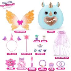 عروسک سورپرایزی رینبوکورنز RainBocoRns سری Eggzania Fairy Mania با شاخ سفید, تنوع: 92115-White, image 4