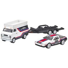 پک دو عددی ماشین‌ و تریلی Hot Wheels Premium سری Team Transport مدل DMC, image 2