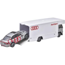 پک دو عددی ماشین‌ و تریلی Hot Wheels Premium سری Team Transport مدل Audi, image 2