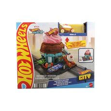 پیست ماشین های Hot Wheels سری City مدل Downtown Ice Cream Swirl, تنوع: HDR24-Ice Cream Swirl, image 