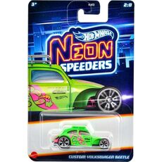 پک تکی ماشین Hot Wheels Premium سری Neon Speeders مدل Custom Volkswagen Beetle, image 