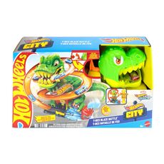 پیست ماشین‌ های Hot Wheels سری City مدل T-Rex Blaze Battle, image 