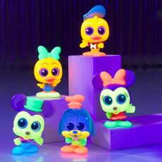 پک 5 تایی فیگور های سورپرایزی Disney Doorables مدل Neon Glow Peek, image 4