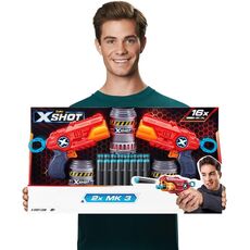 تفنگ دو قلو ایکس شات X-Shot مدل MK3 قرمز, image 