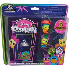 پک 5 تایی فیگور های سورپرایزی Disney Doorables مدل Neon Glow Peek, image 