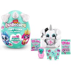 عروسک سورپرایزی رینبوکورنز RainBocoRns سری Puppycorn Bow Surprise با شاخ نقره ای, تنوع: 9269 - Silver, image 