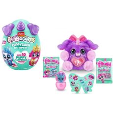 عروسک سورپرایزی رینبوکورنز RainBocoRns سری Puppycorn Bow Surprise با شاخ بنفش, تنوع: 9269 - Purple, image 