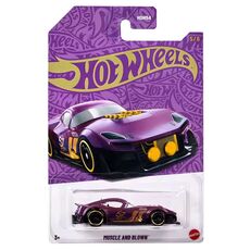 پک تکی ماشین Hot Wheels سری Chrome مدل Muscle and Blown, تنوع: HDH54-Blown, image 
