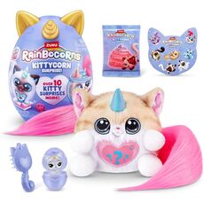 عروسک سورپرایزی رینبوکورنز RainBocoRns سری Kittycorn با دم صورتی, تنوع: 92116-Pink, image 