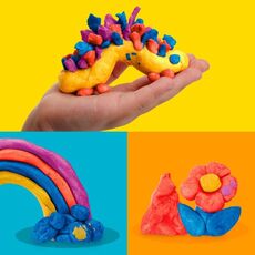 پک 4 تایی خمیربازی Play Doh مدل متالیک درخشان, image 5