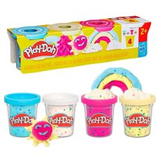 پک 4 تایی خمیربازی Play Doh با تکه های کاغذ رنگی, image 