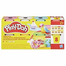 پک 8 تایی خمیربازی Play Doh مدل رنگین کمان, تنوع: G0513-Rainbow, image 4