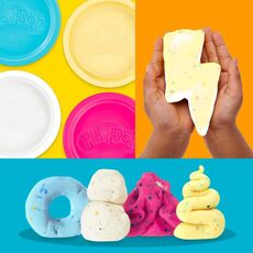 پک 4 تایی خمیربازی Play Doh با تکه های کاغذ رنگی, image 4