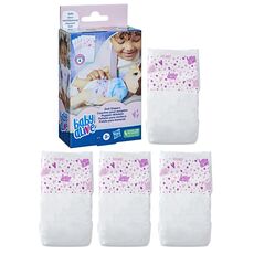 پک 4 تایی پوشک عروسک بیبی الایو Baby Alive, image 