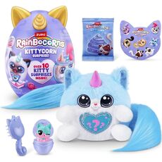 عروسک سورپرایزی رینبوکورنز RainBocoRns سری Kittycorn  با دم آبی, تنوع: 92116-Blue, image 