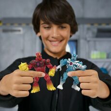 پک 2 تایی فیگورهای MrBeast Lab سری Hybrids مدل گدازه و یخ, image 2
