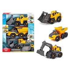 پک 3 تایی ماشین های عمرانی 26 سانتی ولوو Dickie Toys, image 