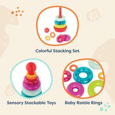 ست حلقه های رنگین کمانی B.Toys, image 2