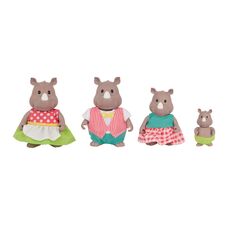 خانواده 4 نفری کرگدن های Li'l Woodzeez مدل Rumbles Rhino, image 3