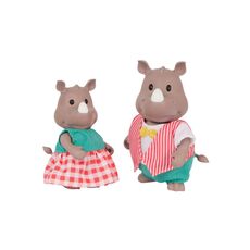 خانواده 4 نفری کرگدن های Li'l Woodzeez مدل Rumbles Rhino, image 4