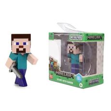 فیگور فلزی 6 سانتی Minecraft مدل استیو با شمشیر, تنوع: 9385138300W04-Steve, image 