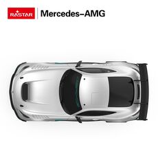 ماشین کنترلی Mercedes-AMG GT2 نقره ای راستار با مقیاس 1:24, image 6
