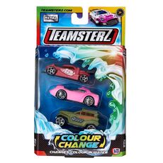 پک 3 تایی سورپرایزی ماشین های تغییر رنگ دهنده Teamsterz مدل صورتی, image 