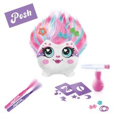 عروسک پولیشی Hairiffic mini مدل posh همراه با ایر براش, image 4