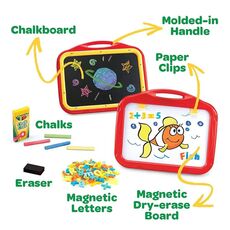 تخته خلاقیت دوطرفه مغناطیسی Crayola به همراه اکسسوری, image 6